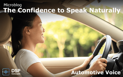 Confidence to Speak Naturally with Automotive Voice Features