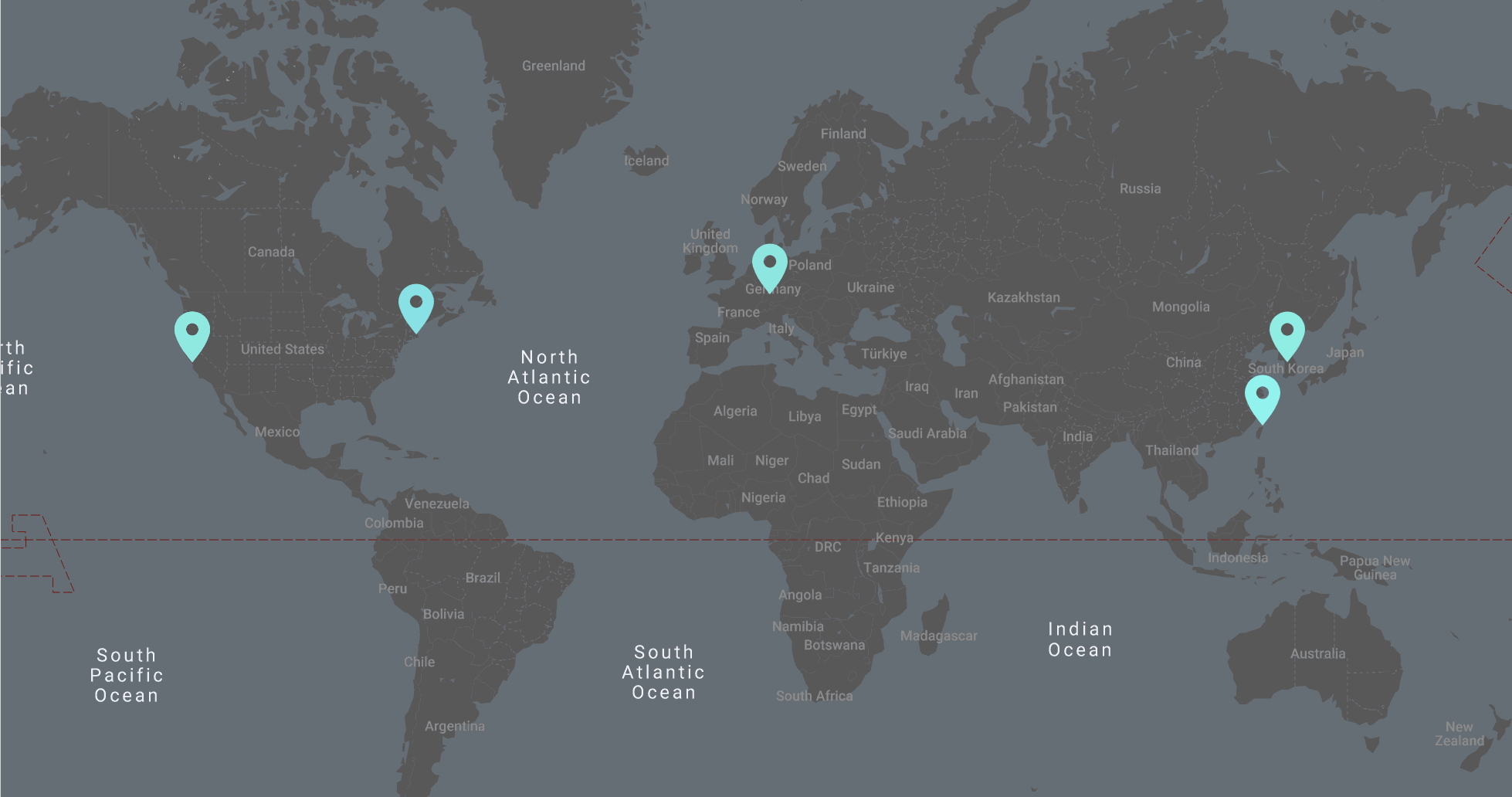 Map of DSP Concepts locations Map of DSP Concepts locations
